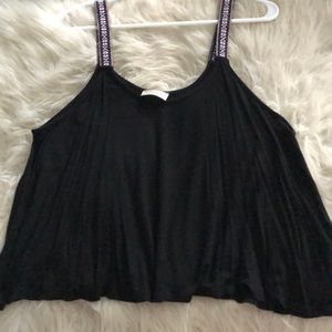 Black flowy Tank Top